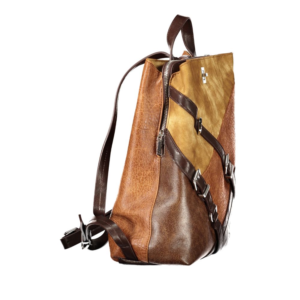 Desigual DE-47988 brown polyurethane backpack for women