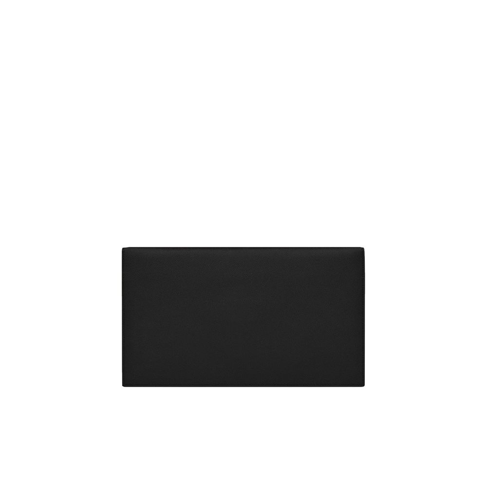 Black Saint Laurent leather clutch