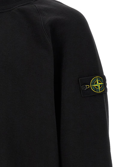 Stone Island Black Cotton Sweatshirt
