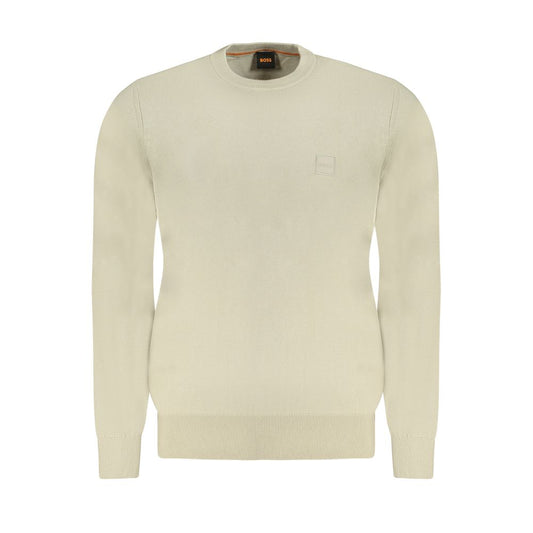 Hugo Boss Beige Cotton Men's Sweater