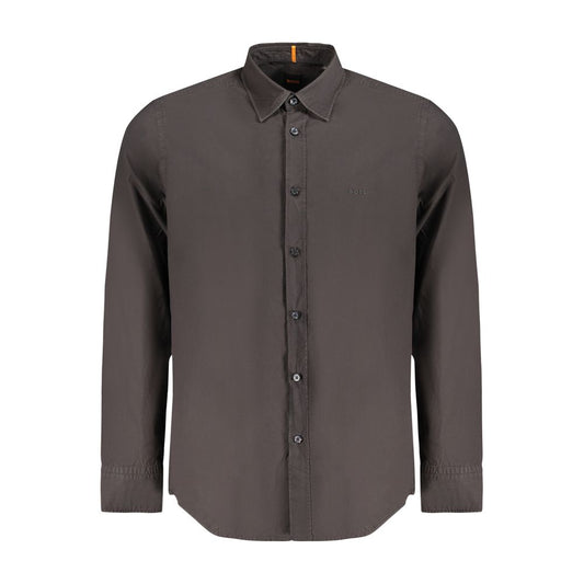 Hugo Boss Black Cotton Men's Shirt