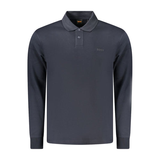 Hugo Boss Blue Cotton Polo Shirt