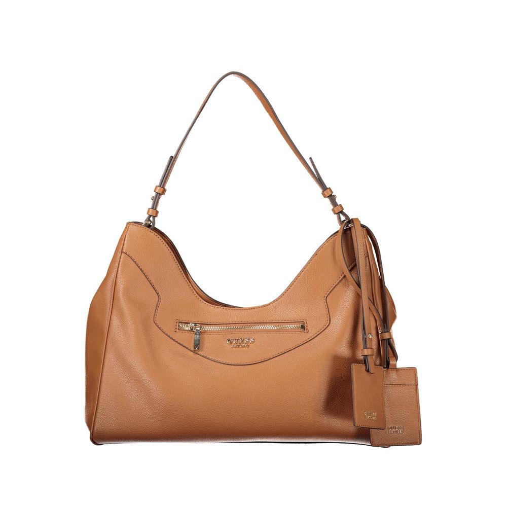 Guess Jeans Antonia Brown Polyurethane Handbag