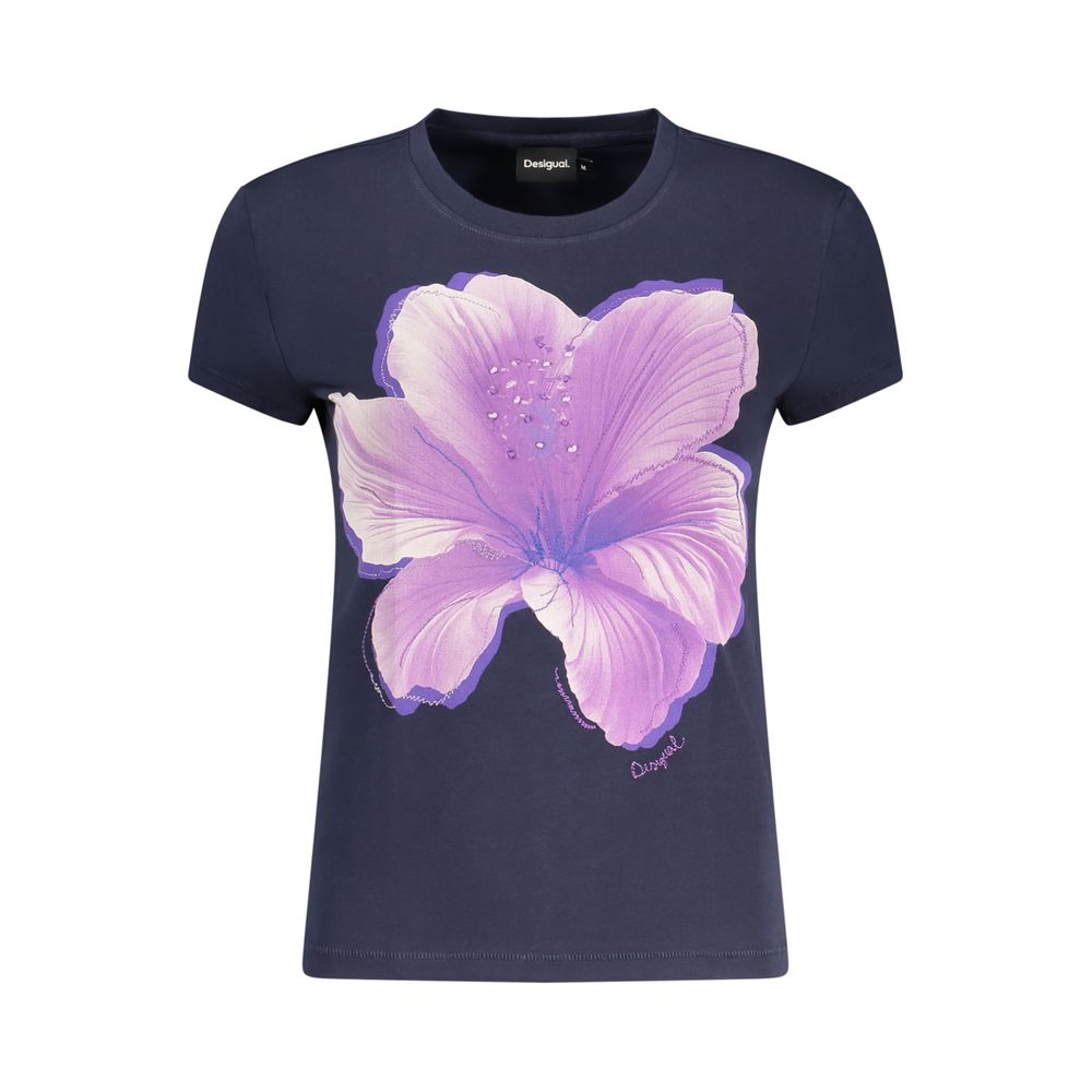 Desigual Yokohama Cotton-Blend T-Shirt – Blue
