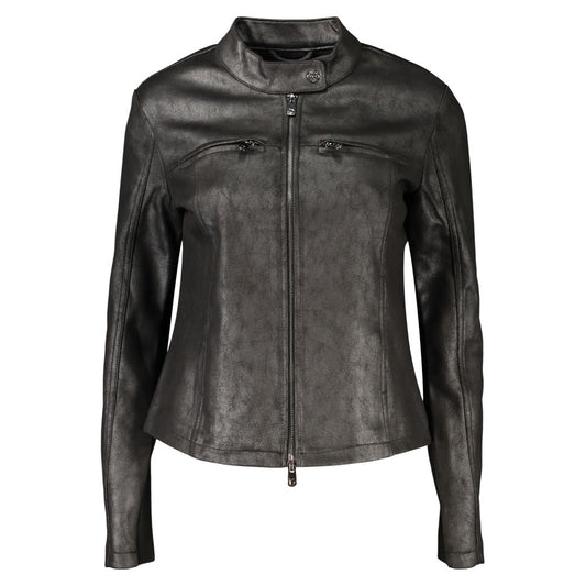 Desigual Polyester-Blend Biker Jacket – Black