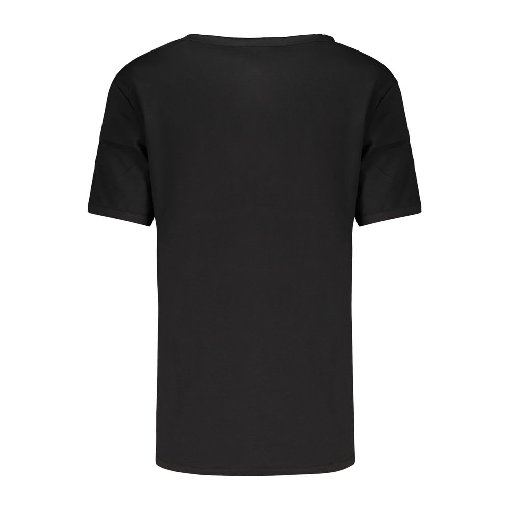 Desigual Tulip-Print Embroidered T-Shirt – Black