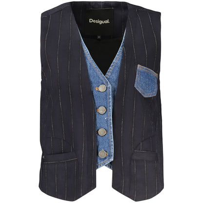 Blå Desigual Double Diplo vest