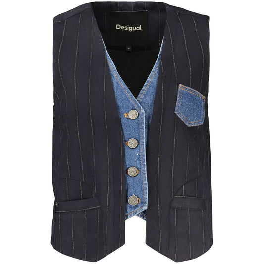 Blå Desigual Double Diplo vest