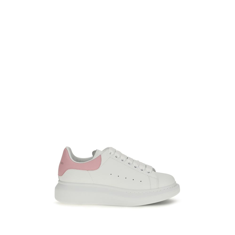 Alexander McQueen Oversize Calf Leather Sneakers – White