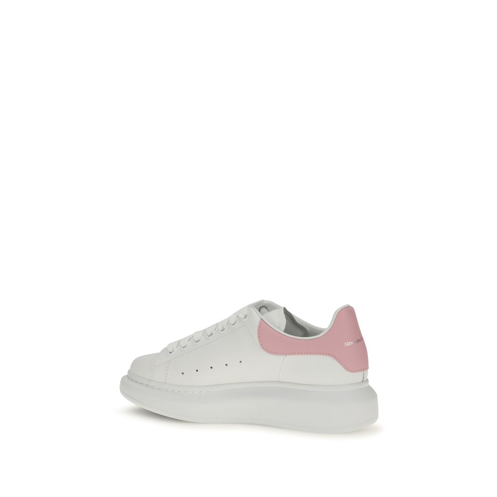Alexander McQueen Oversize Calf Leather Sneakers – White