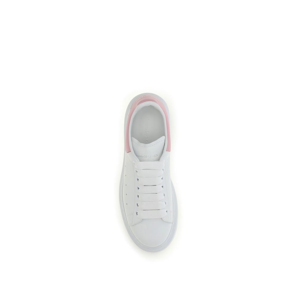 Alexander McQueen Oversize Calf Leather Sneakers – White