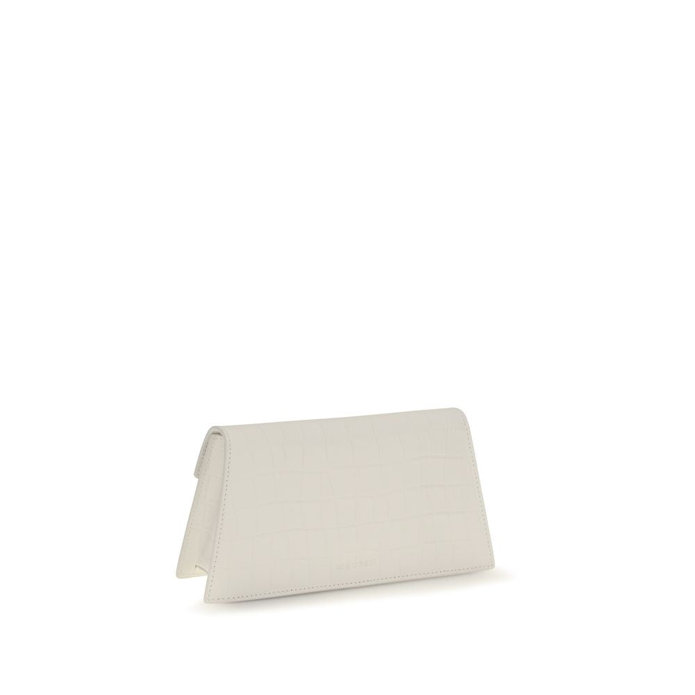 Alexander McQueen Skull Mini Clutch – White Calf Leather