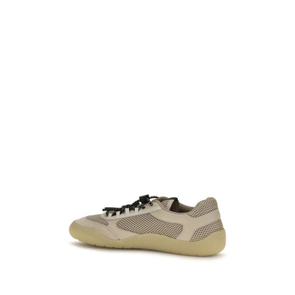 Prada Speedrock Mesh and Calf-Leather Sneakers – Beige