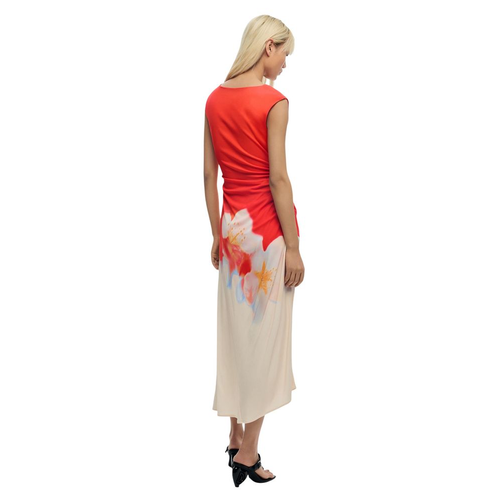 Desigual VEST_LIDA Long Dress – Orange