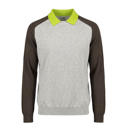 Malo Grey Cotton Men's Sweater
