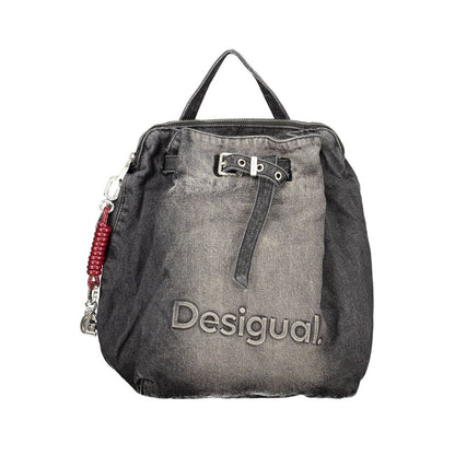 Desigual Black Cotton Womens Backpack