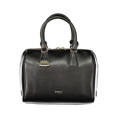 Furla Olivia M leather Boston bag – black