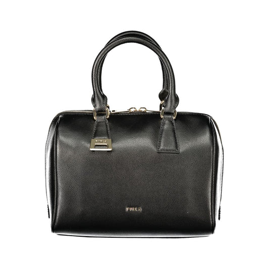 Furla Olivia M leather Boston bag – black