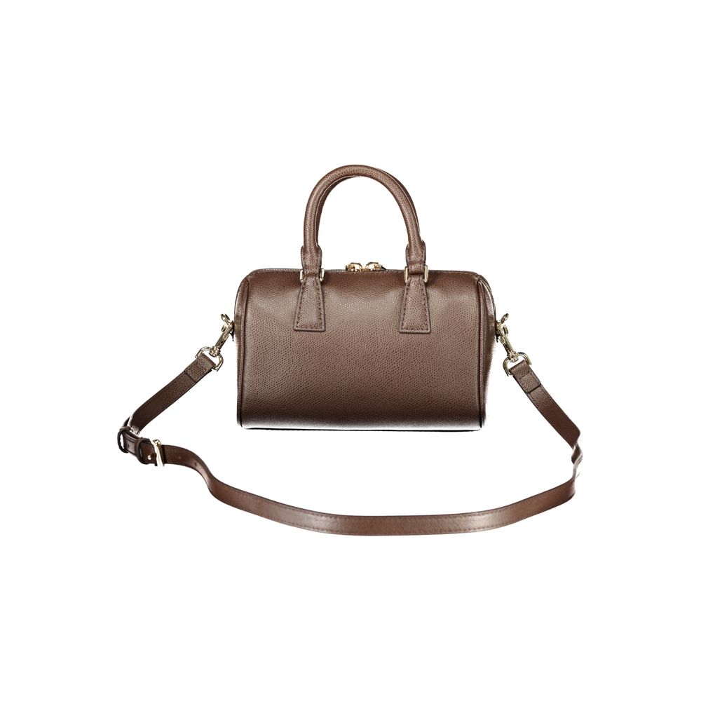 Furla Olivia Mini leather Boston bag – brown