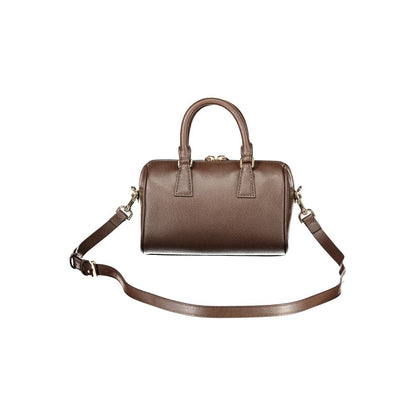 Furla Olivia Mini leather Boston bag – brown
