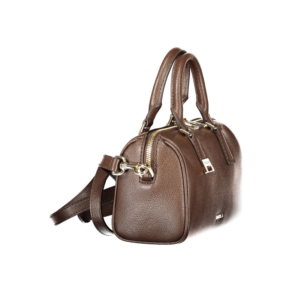 Furla Olivia Mini leather Boston bag – brown
