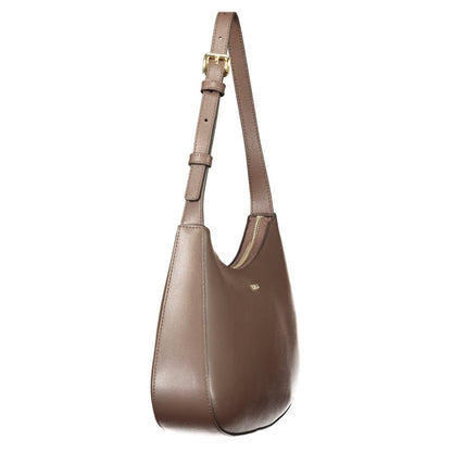Furla Margot S leather shoulder bag – brown