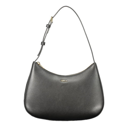 Furla Margot S leather shoulder bag – black