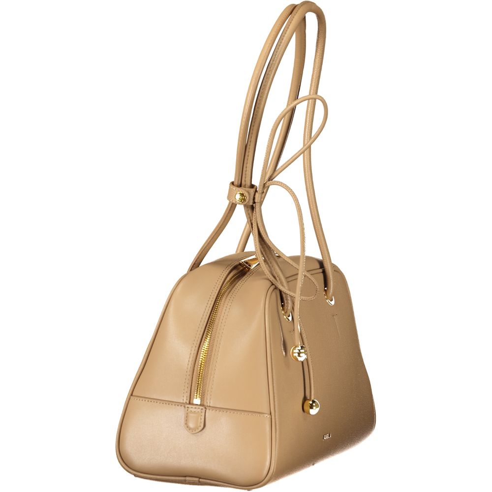 Furla Poppy M Dome Handbag – Beige Leather