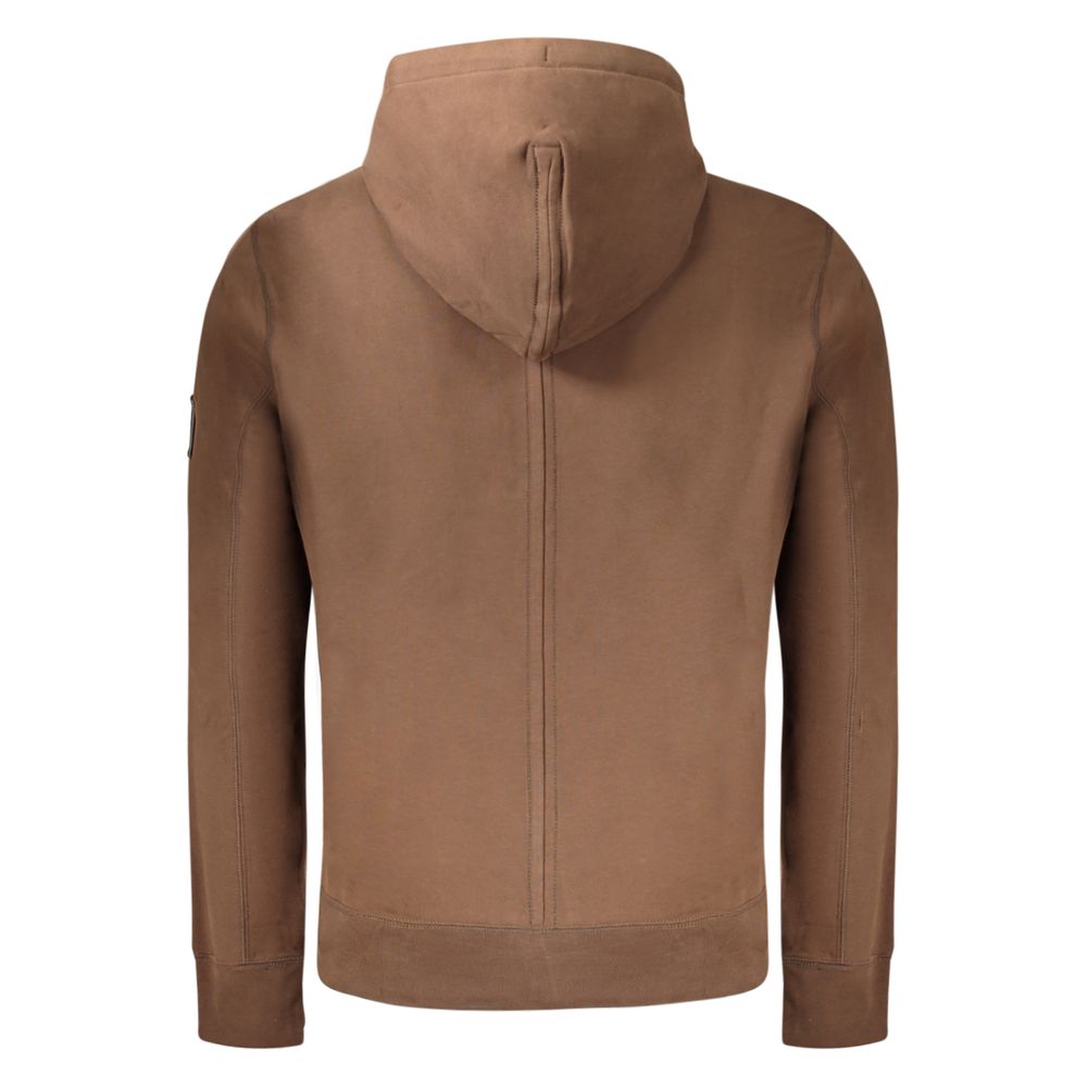 Calvin Klein cotton hoodie – brown