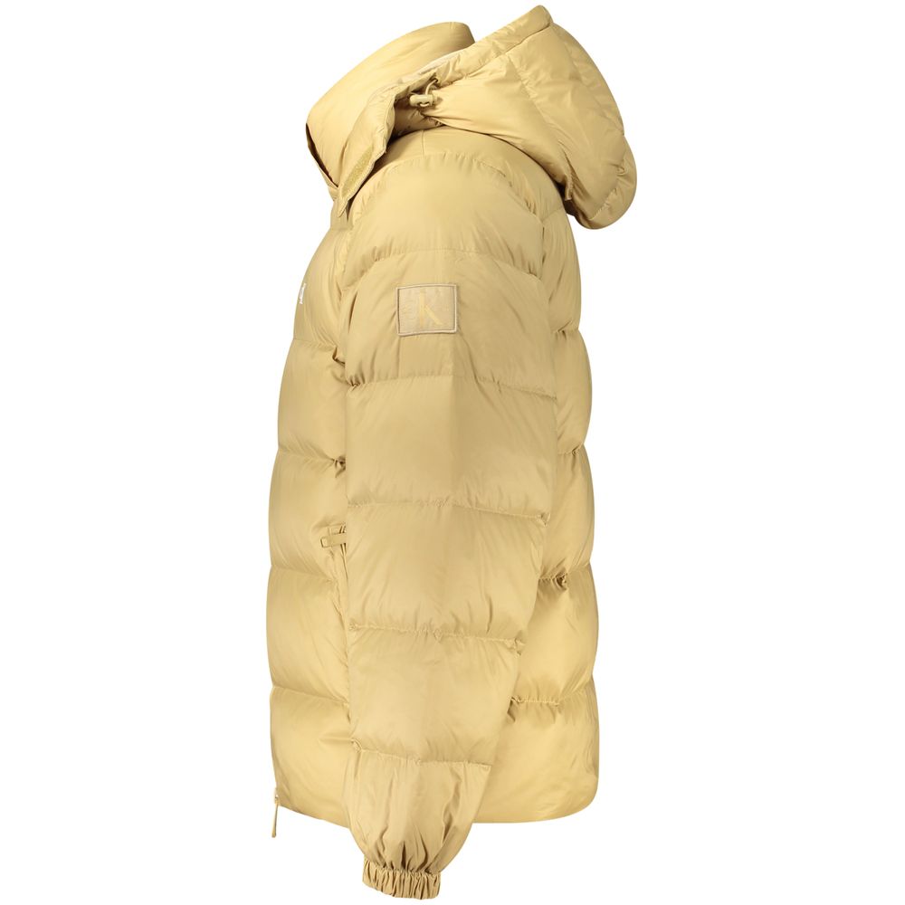 Calvin Klein full-length nylon jacket – beige