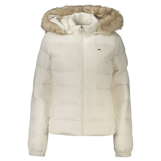 Tommy Hilfiger recycled-polyester full-length jacket – white