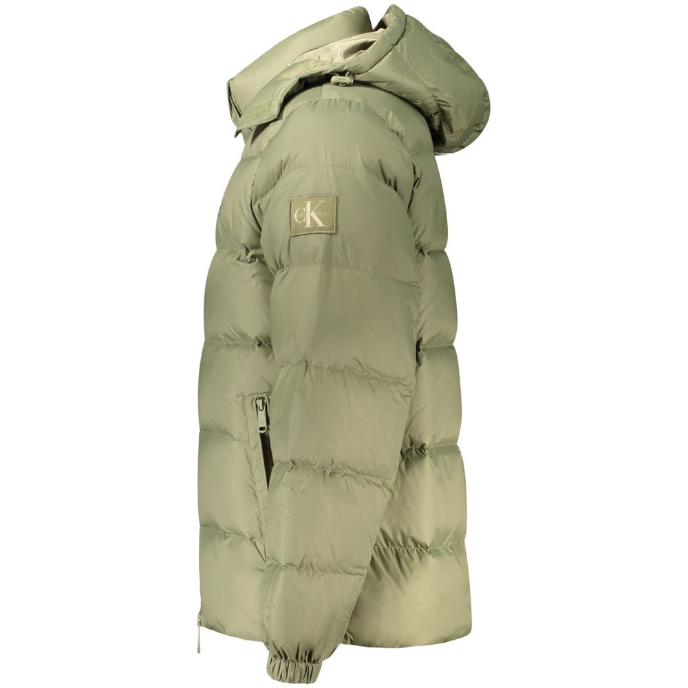 Calvin Klein full-length nylon jacket – green