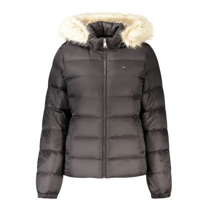 Tommy Hilfiger Jacket with Detachable Hood – Black