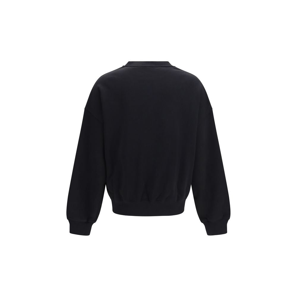 Palm Angels Black Cotton Sweatshirt