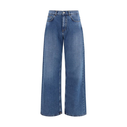 Palm Angels Blue Cotton Jeans Denim