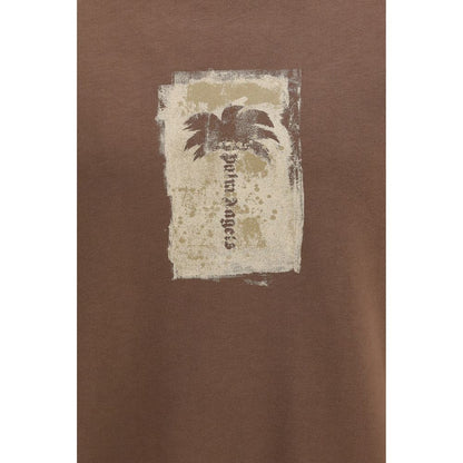 Palm Angels Palm Tree cotton sweatshirt – brown