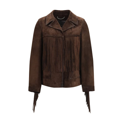 Golden Goose Journey Fringed Suede Jacket – Brown