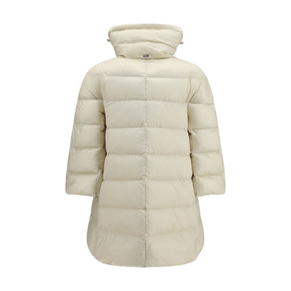 Herno Cleofe Down Jacket with Three-Quarter Sleeves – Beige