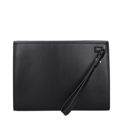 Ferragamo Leather Clutch – Black (661698785159)