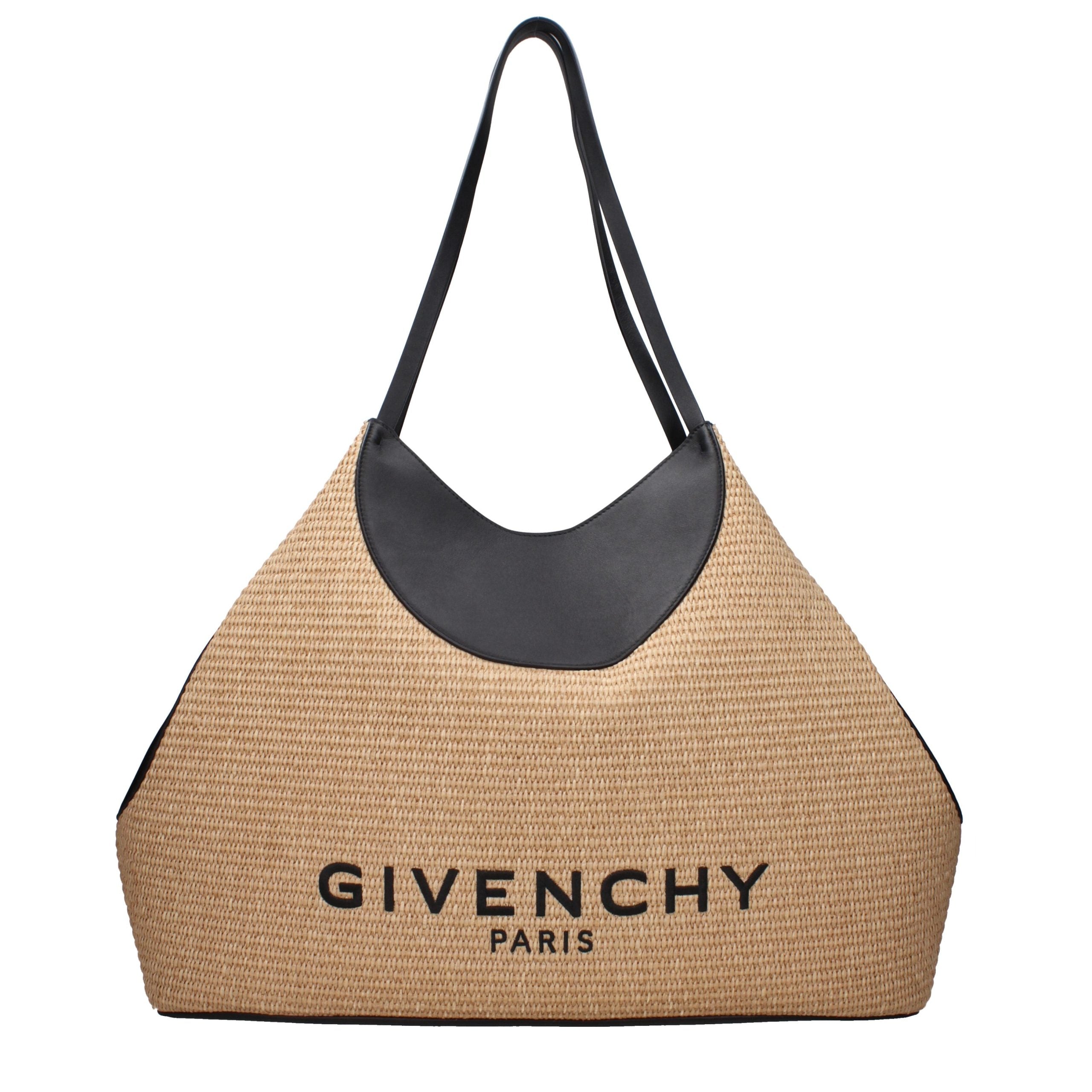 Givenchy beige raffia shoulder bag