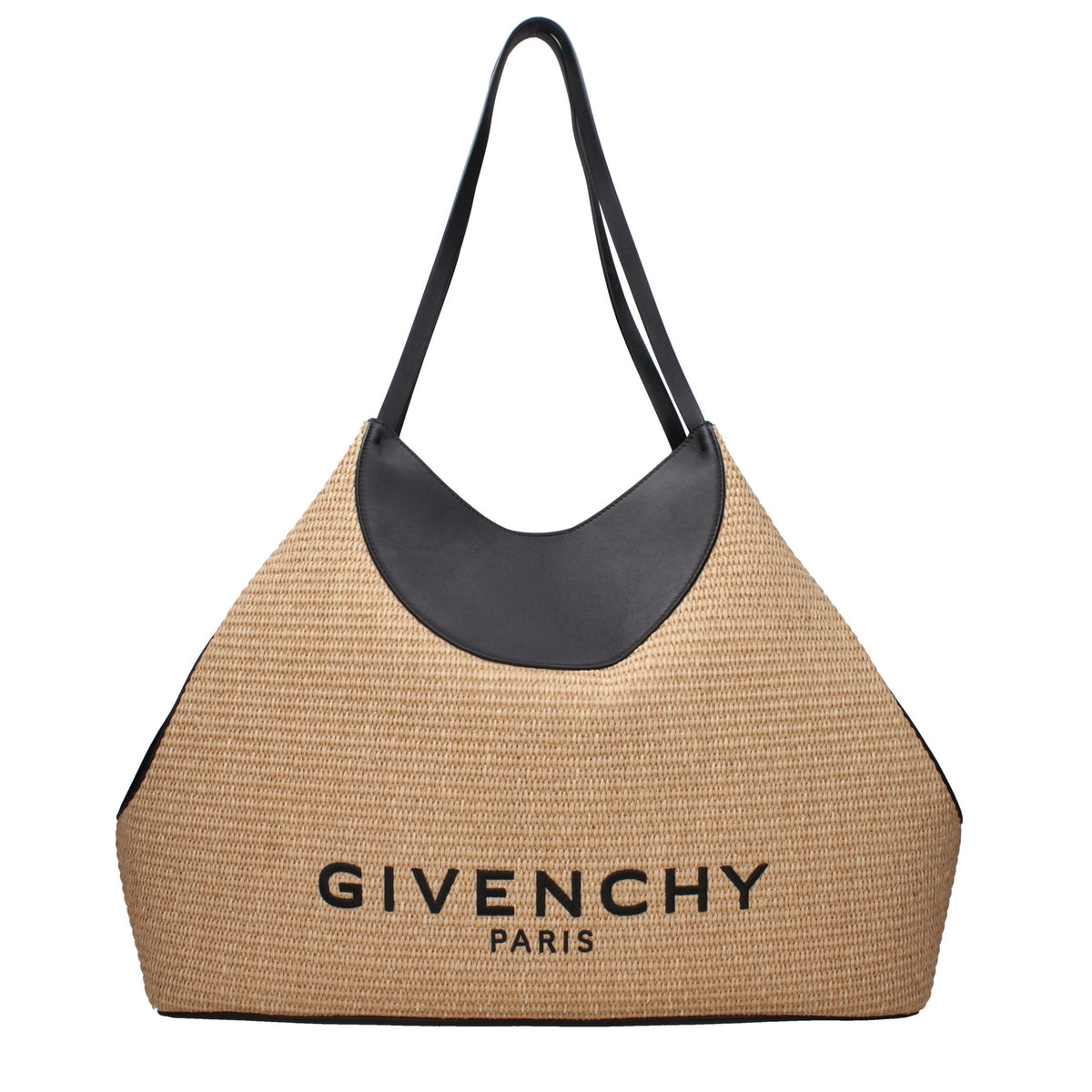Givenchy beige raffia shoulder bag