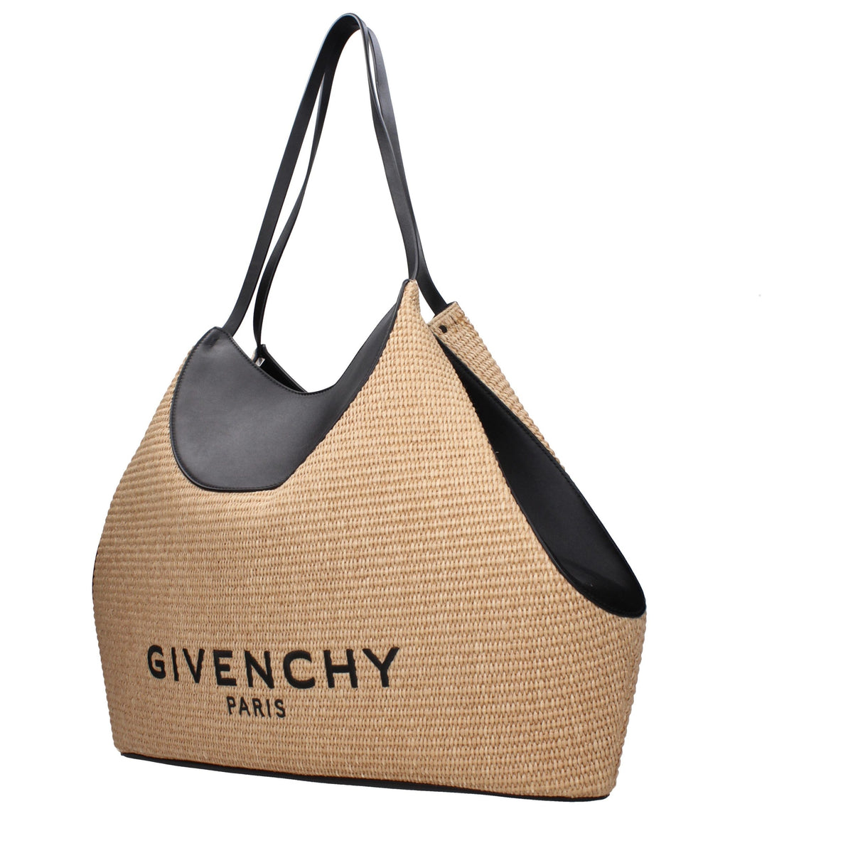 Givenchy beige raffia shoulder bag