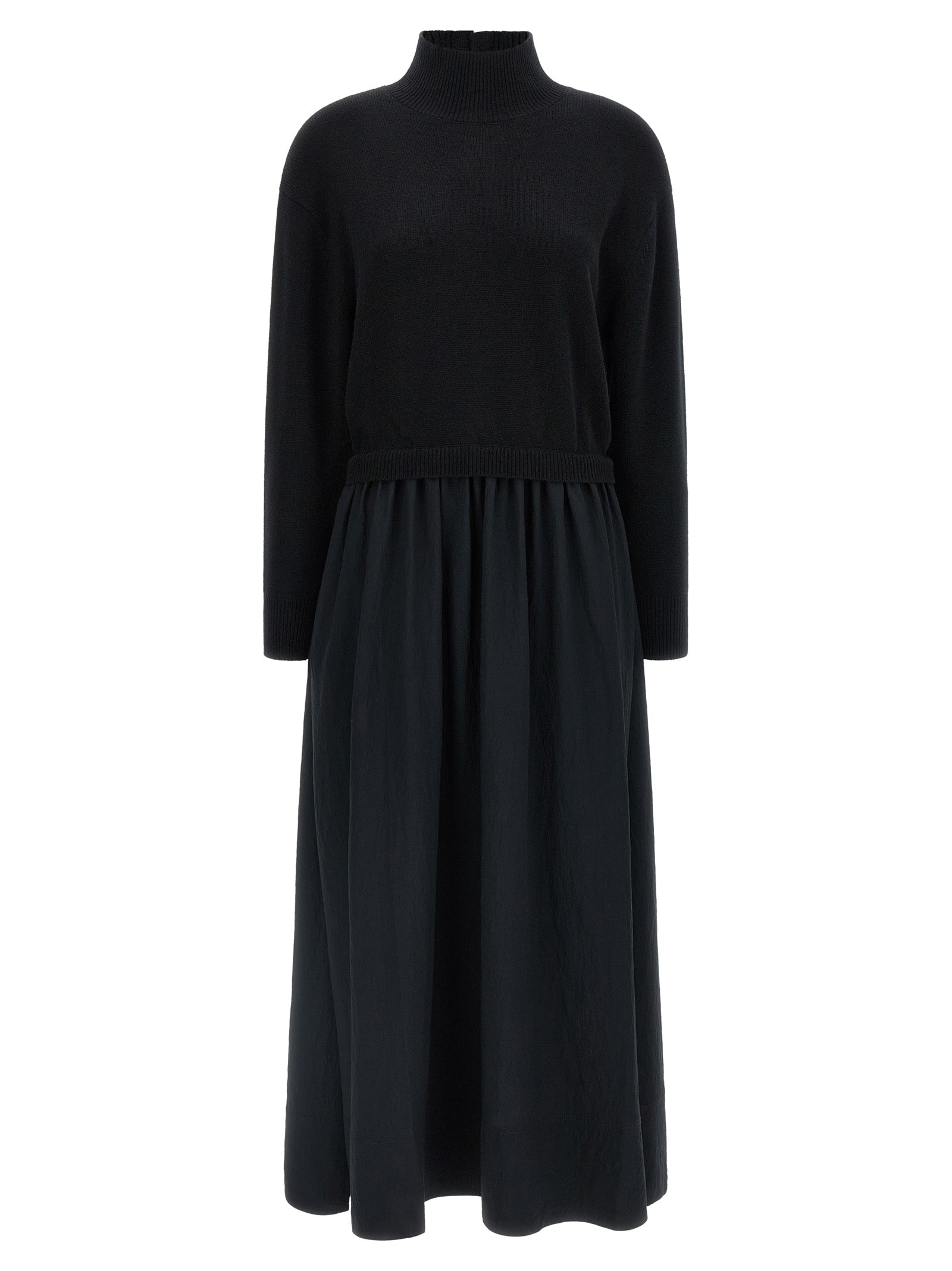 Polo Ralph Lauren Black Wool Long Dress