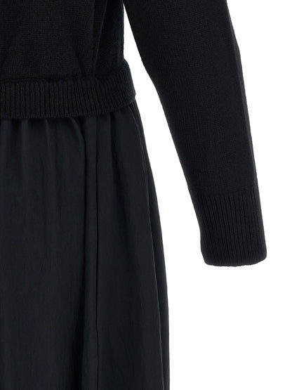 Polo Ralph Lauren Black Wool Long Dress