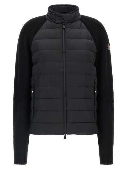 Moncler Grenoble Black Polyamide Cardigan