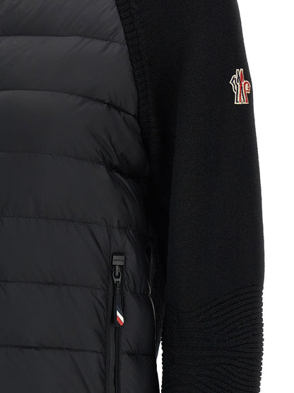 Moncler Grenoble Black Polyamide Cardigan