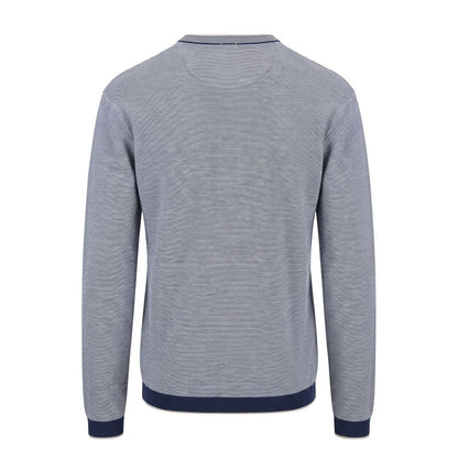 Malo Blue Cotton Men Sweater