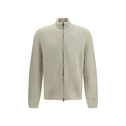 C.P. Company Beige Wool Oves Aries Cardigan