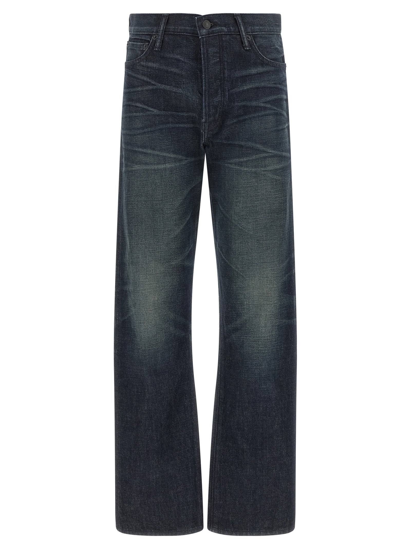 Tom Ford Blue Cotton Jeans Denim