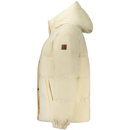 Guess Jeans Cream Polyester Women's Jacket
